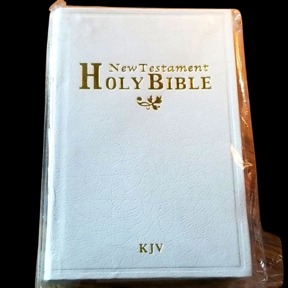 Holy Bible King James Version White Cover New